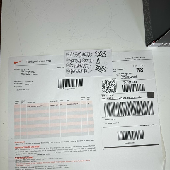 NWT 2018 JORDAN 3 RETRO HALL OF FAME “KATRINA” MENS SZ 10 DEADSTOCK OG ALL - Picture 15 of 16